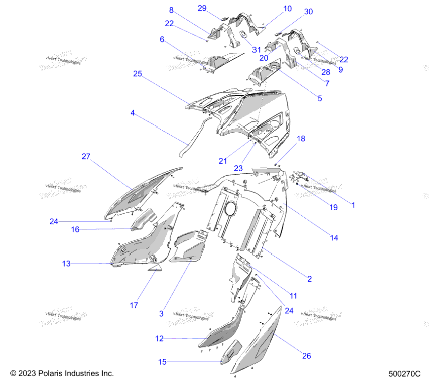 Body, Rear T24aarhb/Gb
