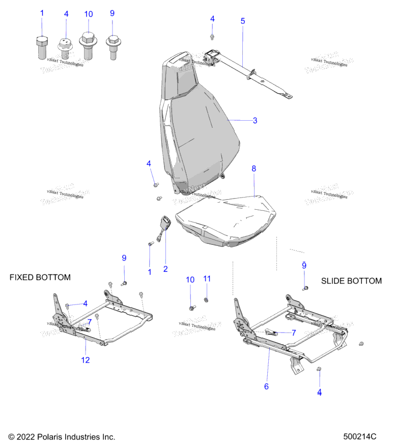 Body, Seat And Seat Belt Mounting T24aarhd/Gd (500200C)
