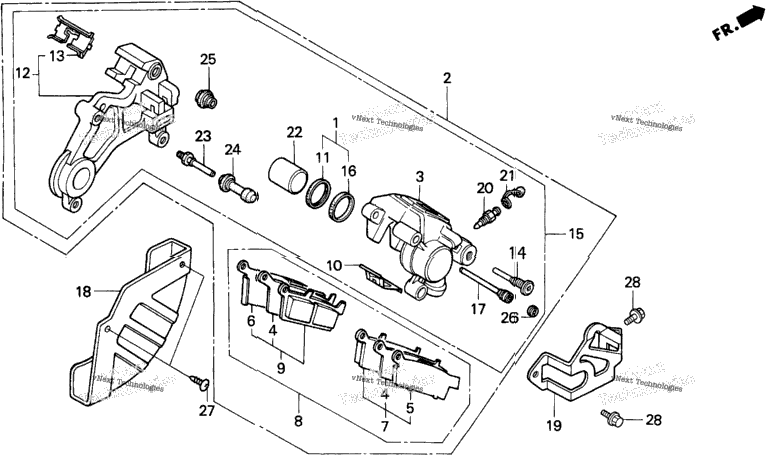Rear Brake Caliper