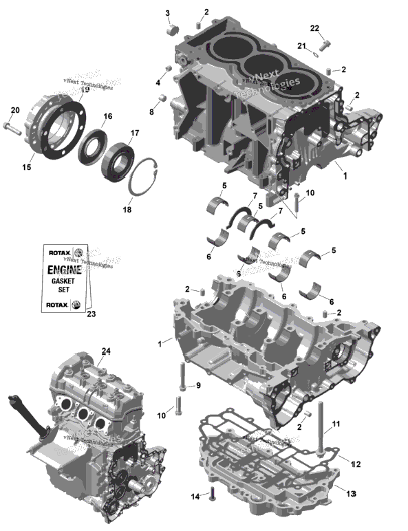 Rotax - Crankcase