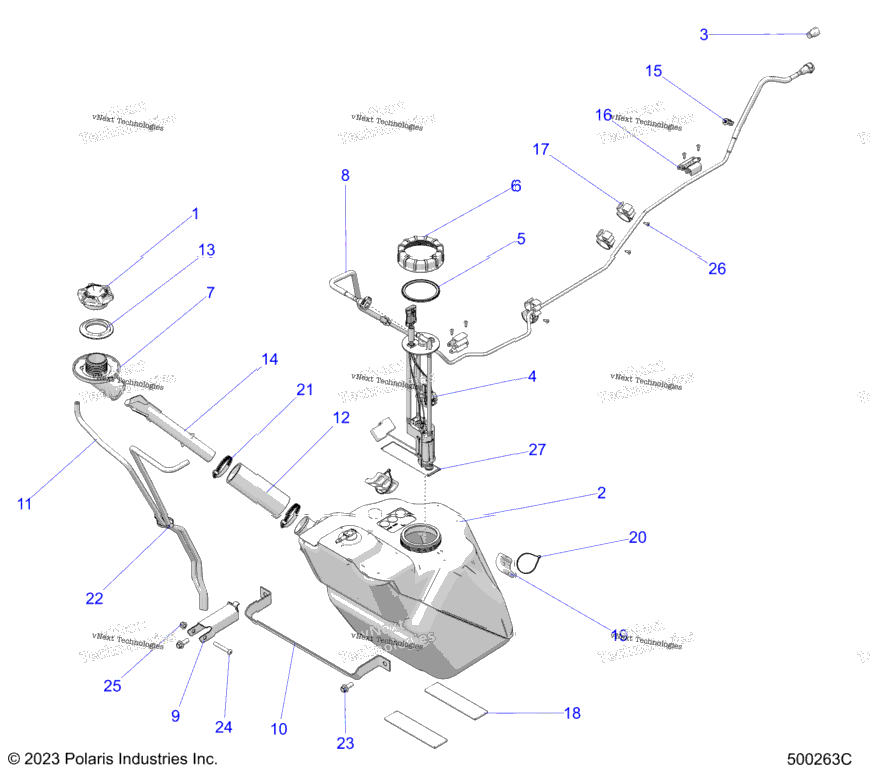 Fuel System, Fuel Tank Asm. T24aarhb/Gb
