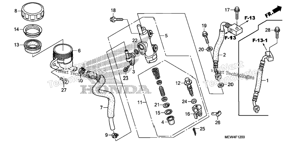 Rear Brake Master Cylinder