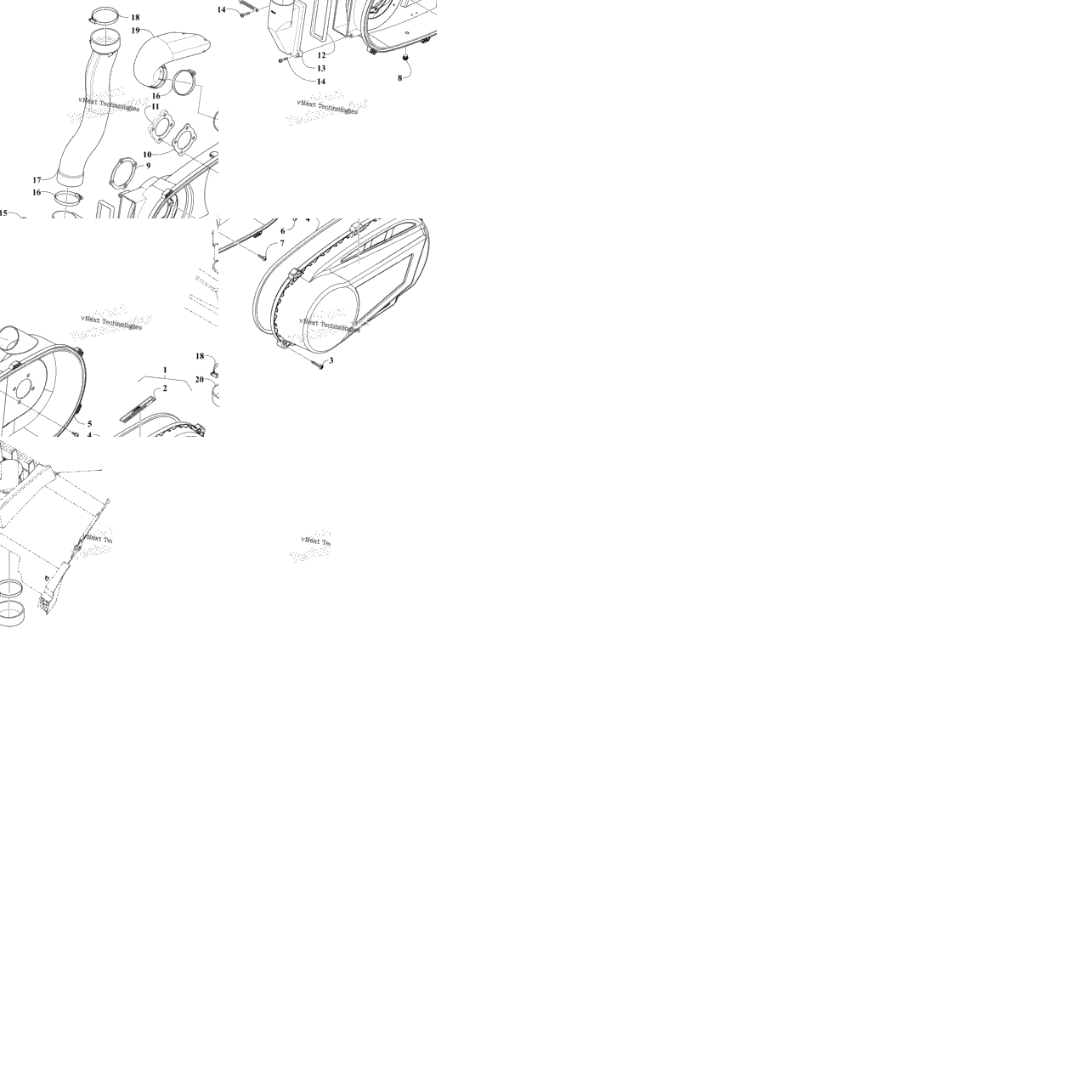 Belt Cooling And Clutch Cover Assembly