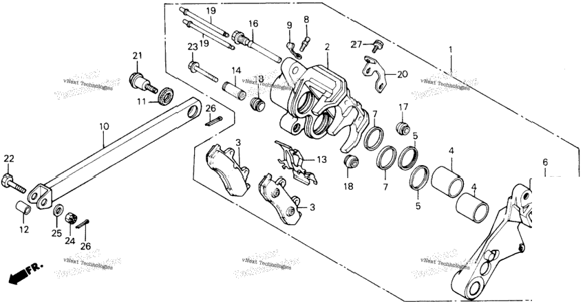Rear Brake Caliper