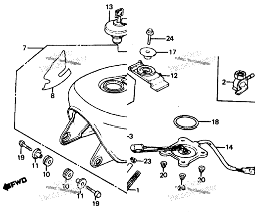 Fuel Tank 85-86