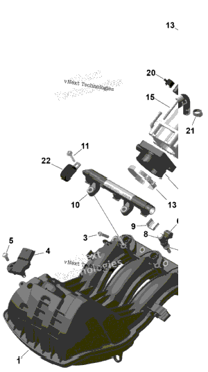 Rotax - Air Intake Manifold And Throttle Body