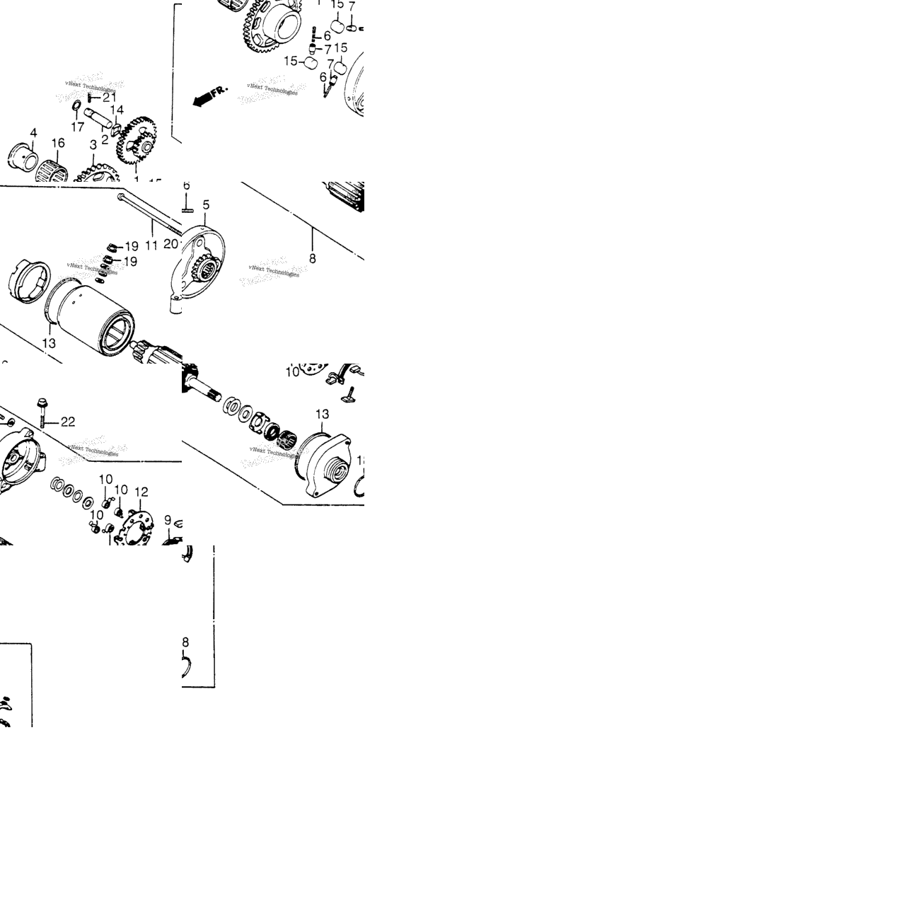 Starter Motor + Starter Clutch