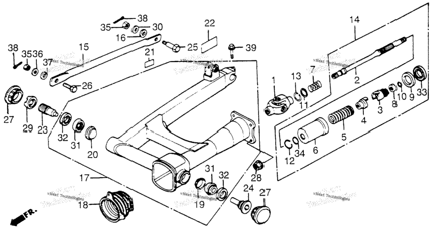 Swingarm + Drive Shaft