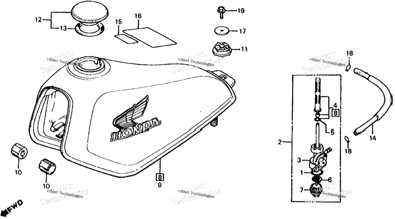 Fuel Tank 82-85