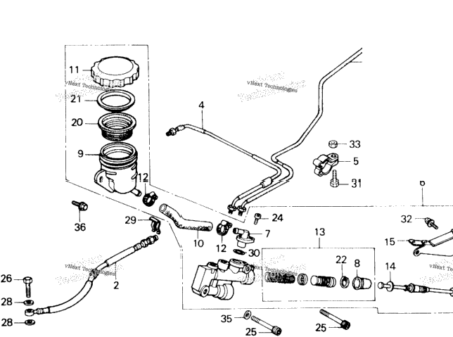 Rear Brake Master Cylinder