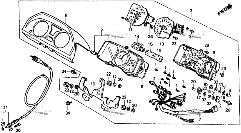 Speedometer + Tachometer