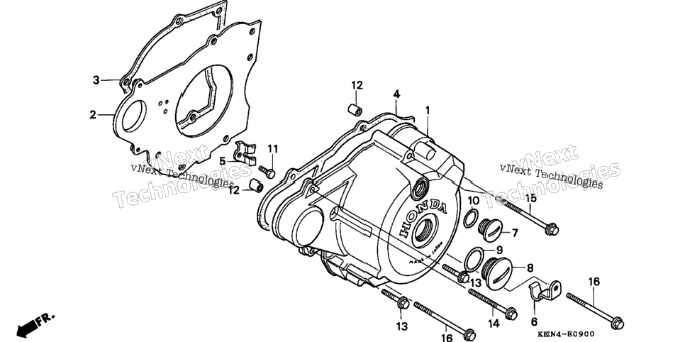 Left Crankcase Cover