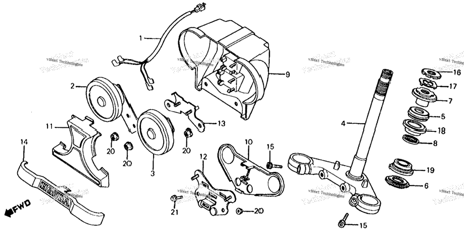 Steering Stem + Horn