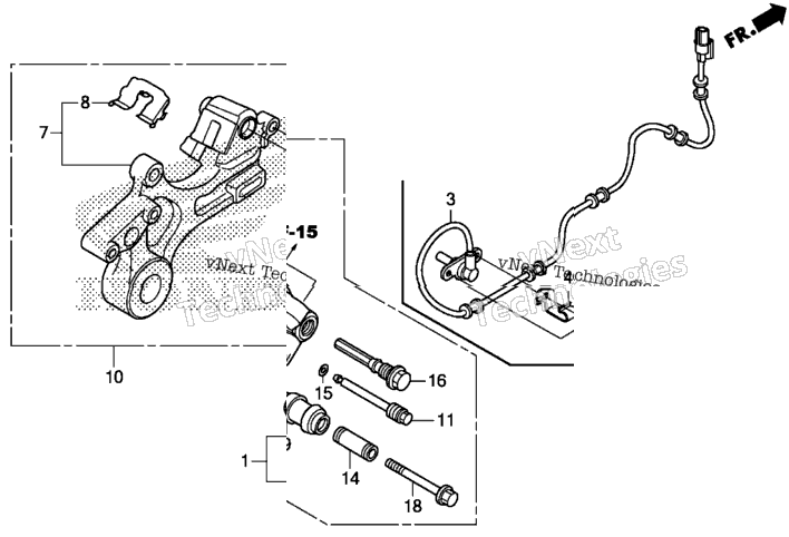 Rear Brake Caliper