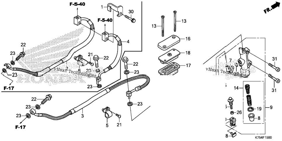 Rear Brake Master Cylinder