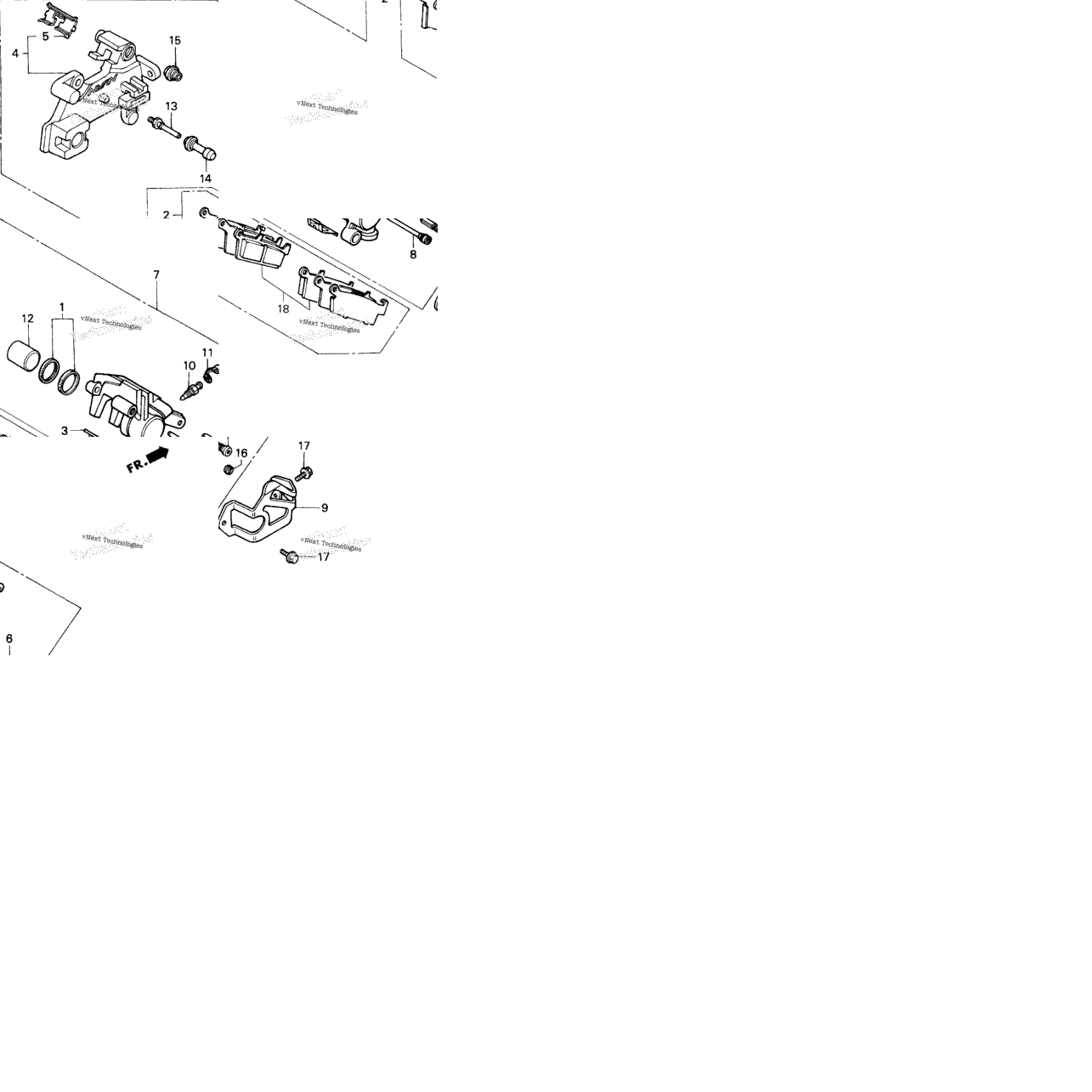 Rr. Brake Caliper