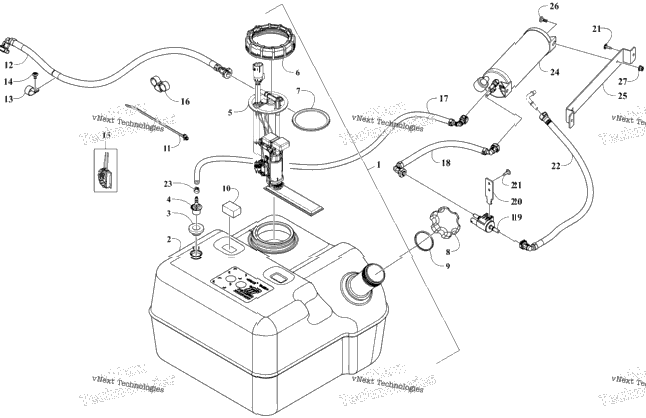 Gas Tank Assembly/Fuel Vapor Recovery