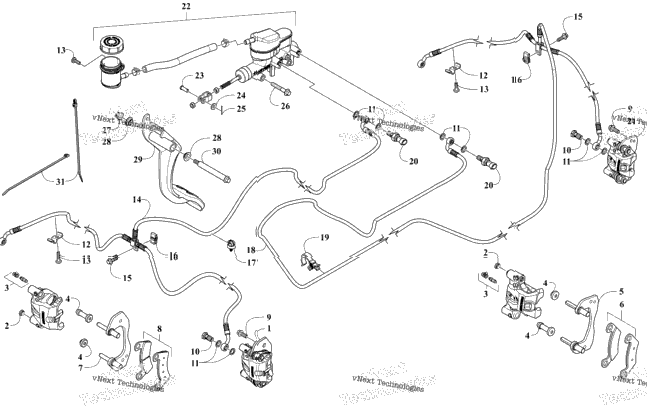 Hydraulic Brake Assembly