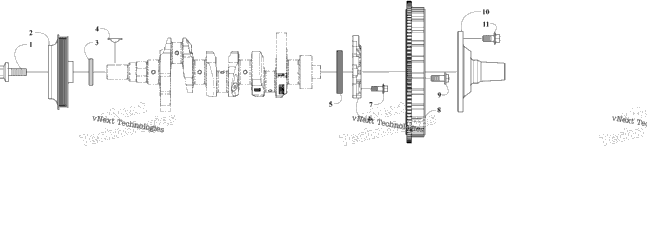 Crankshaft Pulley And Flywheel