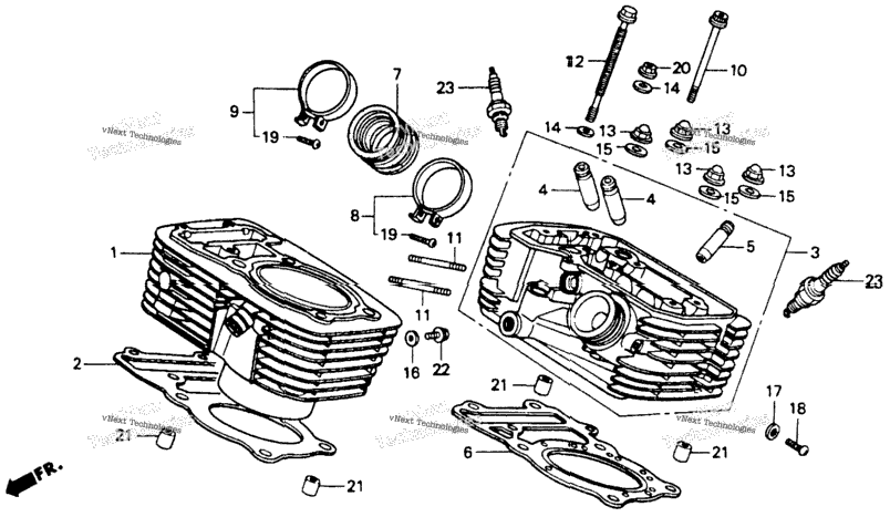 Cylinder (Rr.)
