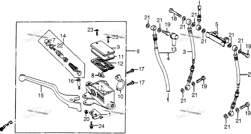 Front Brake Master Cylinder