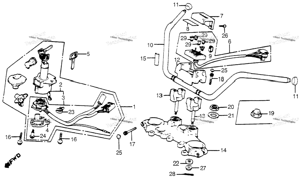 Handlebar + Top Bridge