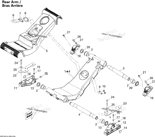 Suspension , Rear Arm