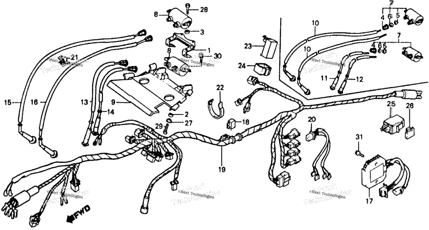 Wire Harness + Ignition Coil