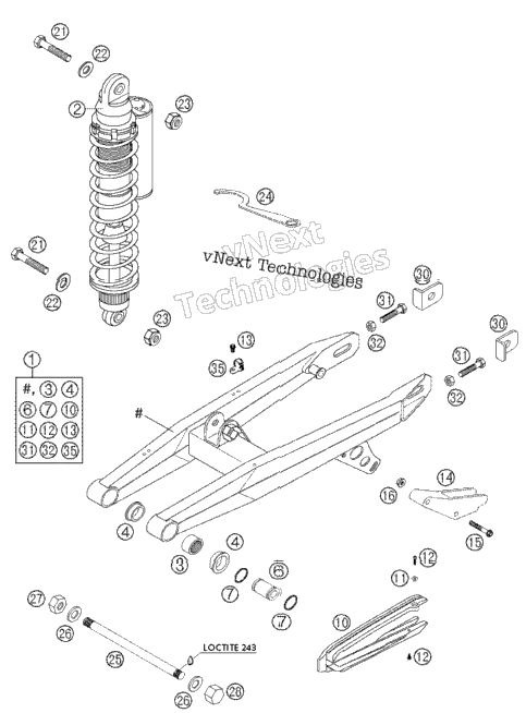 Swingarm, Shock Absorber