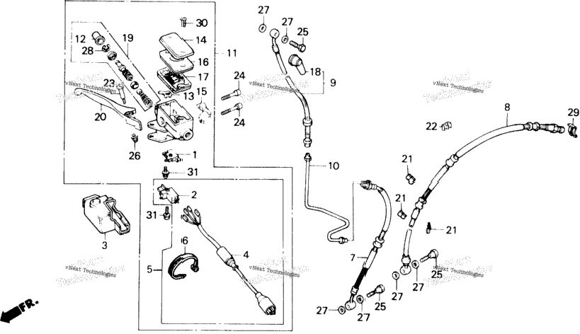 Front Brake Master Cylinder