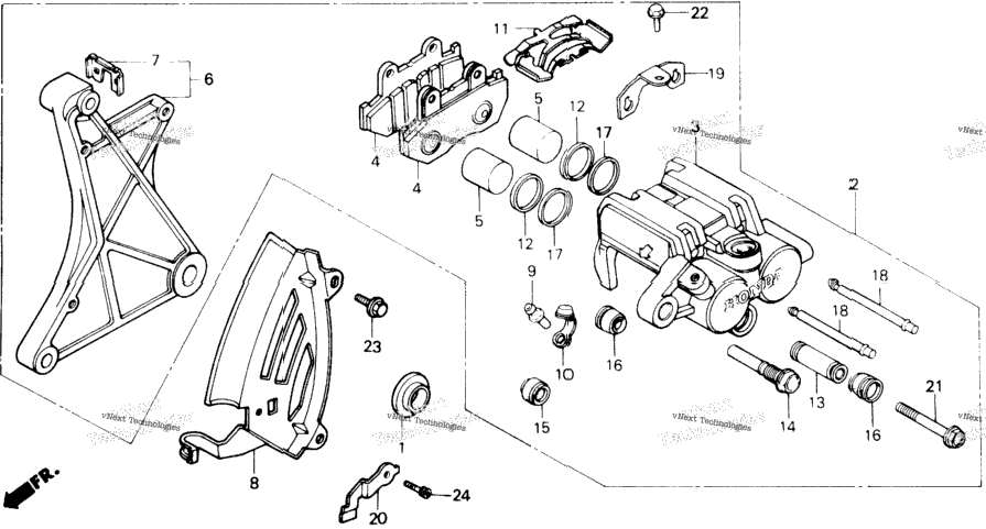 Rear Brake Caliper