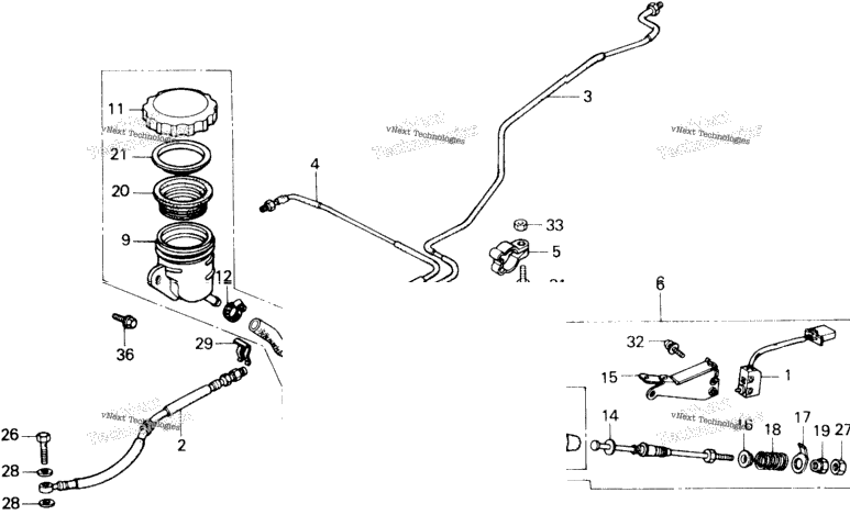 Rear Brake Master Cylinder