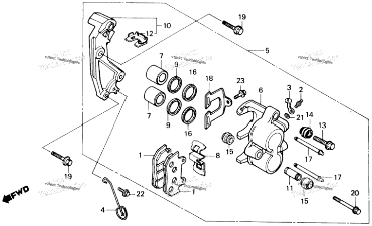 Front Brake Caliper