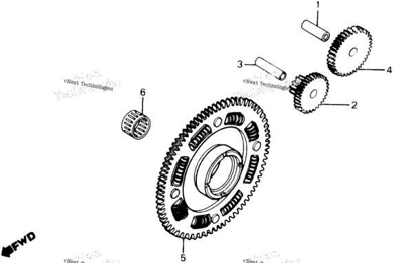 Starting Driven Gear
