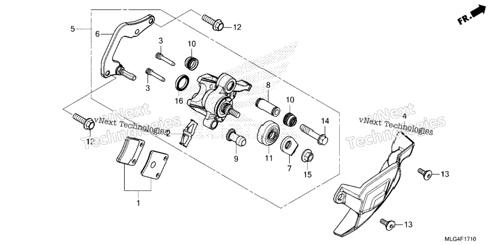 Parking Brake Caliper
