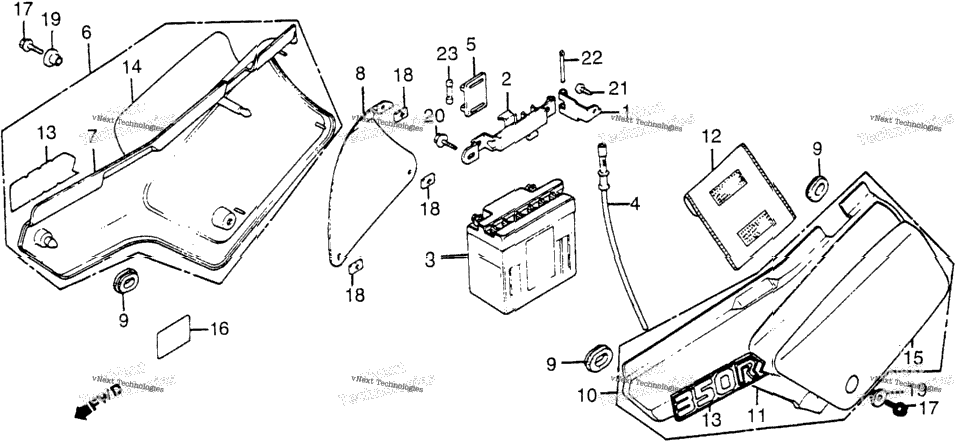 Side Cover + Battery