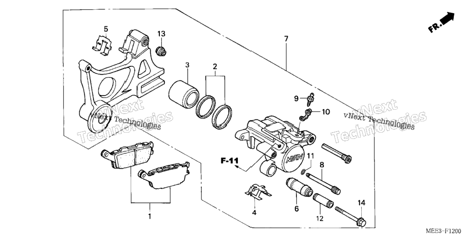 Rear Brake Caliper