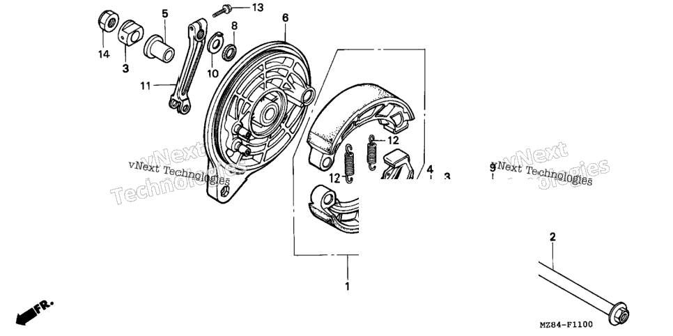 Rear Brake Panel