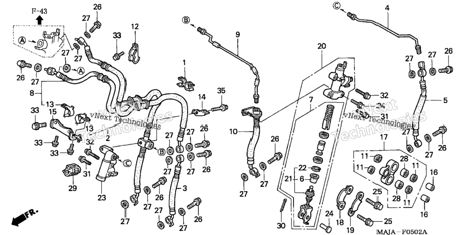 Second Master Cylinder