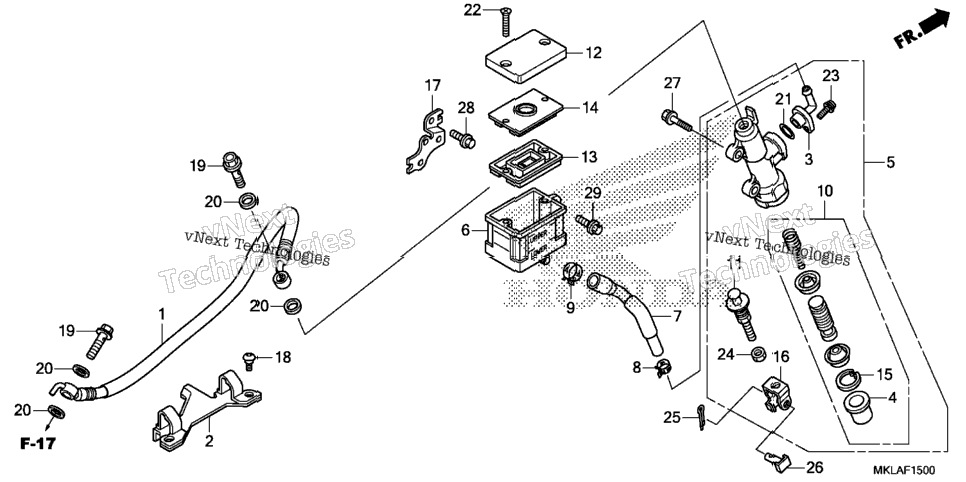 Rear Brake Master Cylinder (1)