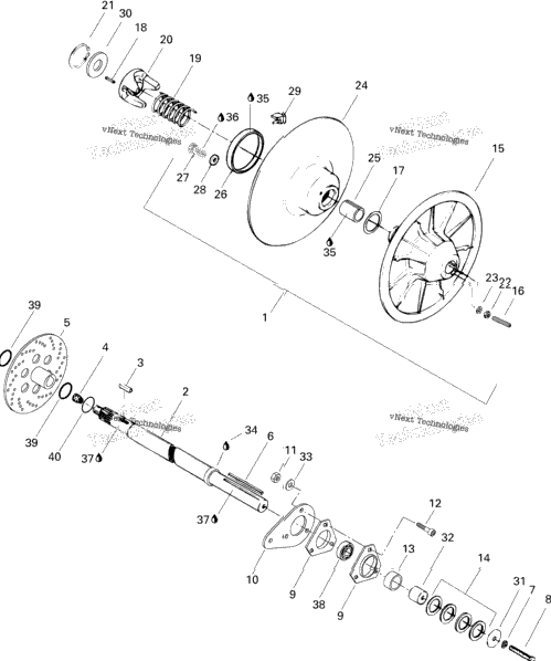 Driven Pulley 500