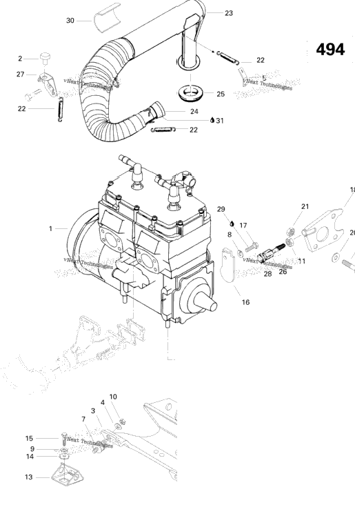 Engine And Engine Support 500