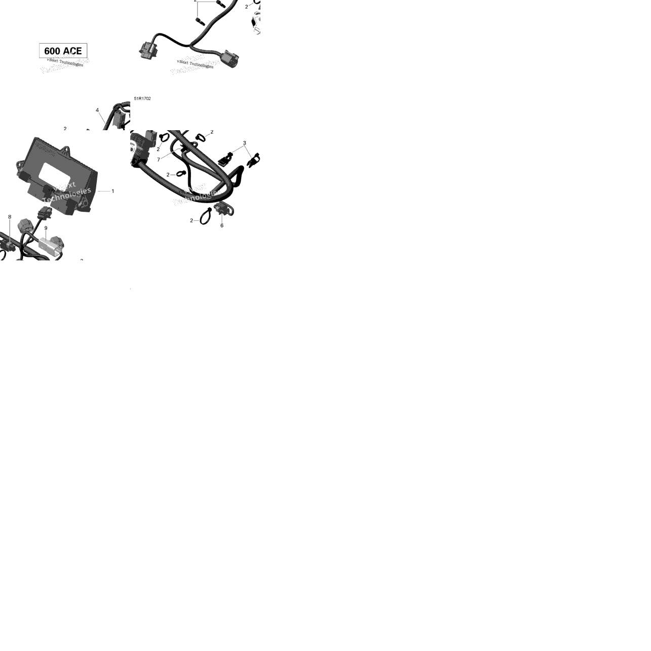 Engine Harness And Electronic Module - 600 Ace