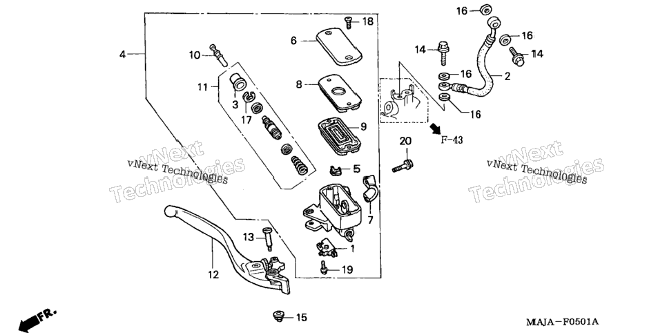 Front Brake Master Cylinder
