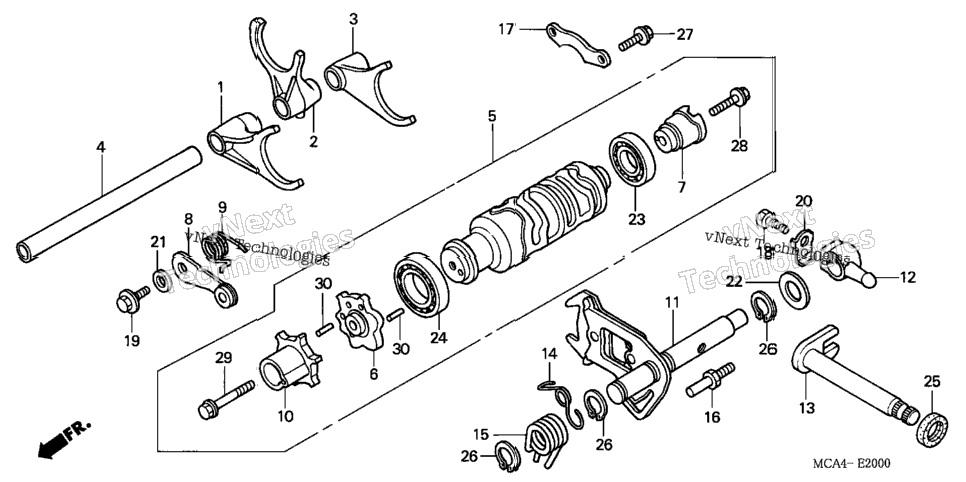 Shift Drum + Shift Fork