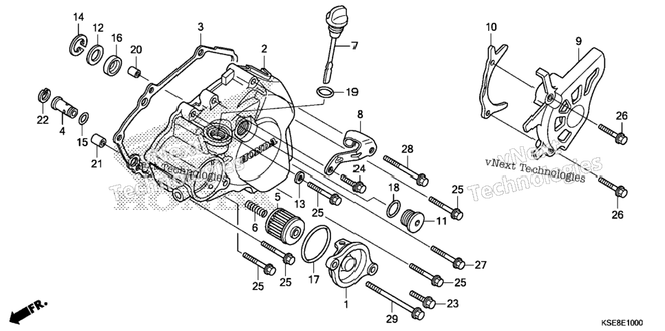 Left Crankcase Cover