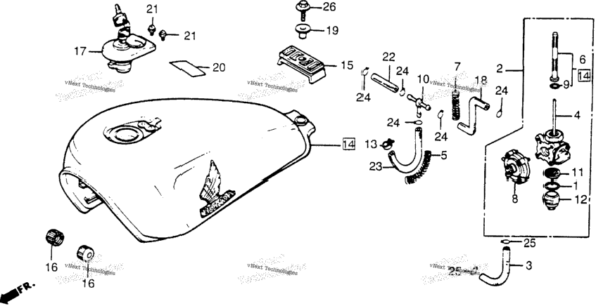 Vt500c Fuel Tank