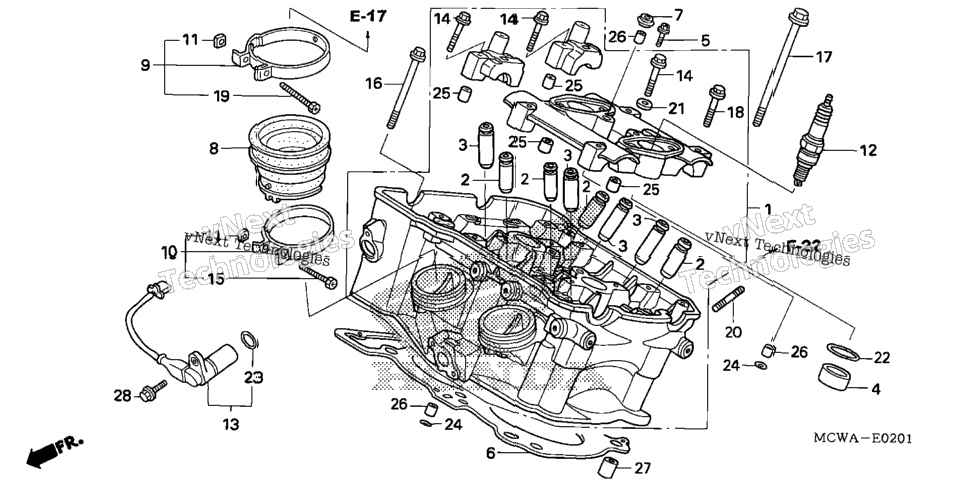 Cylinder Head (Rr.)