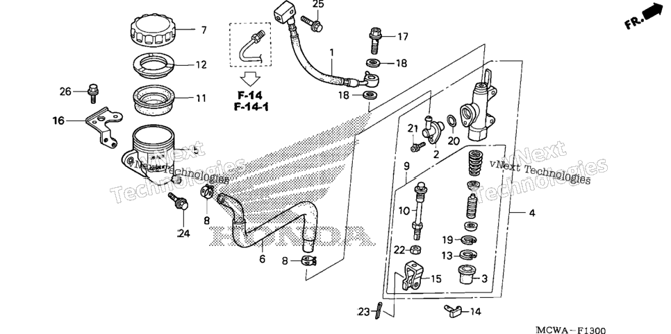 Rear Brake Master Cylinder