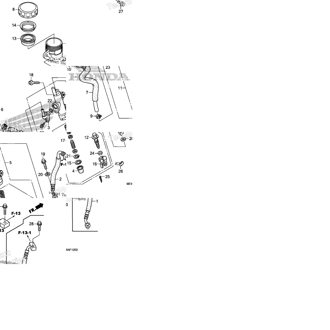 Rear Brake Master Cylinder